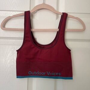 Outdoor Voices SeamlessRib Longline Bra